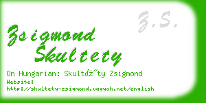 zsigmond skultety business card